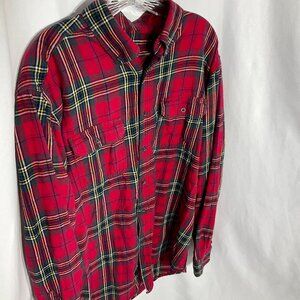 Faded Glory Red Plaid Flannel XL Mens
